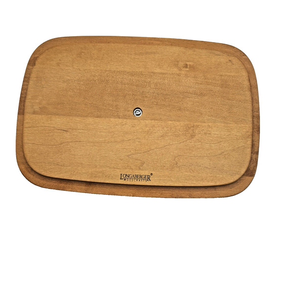 Longaberger 1996 Holiday Cheer Basket Green Weave Lid Liner 2-Protectors 12 x 9" - Picture 5 of 11